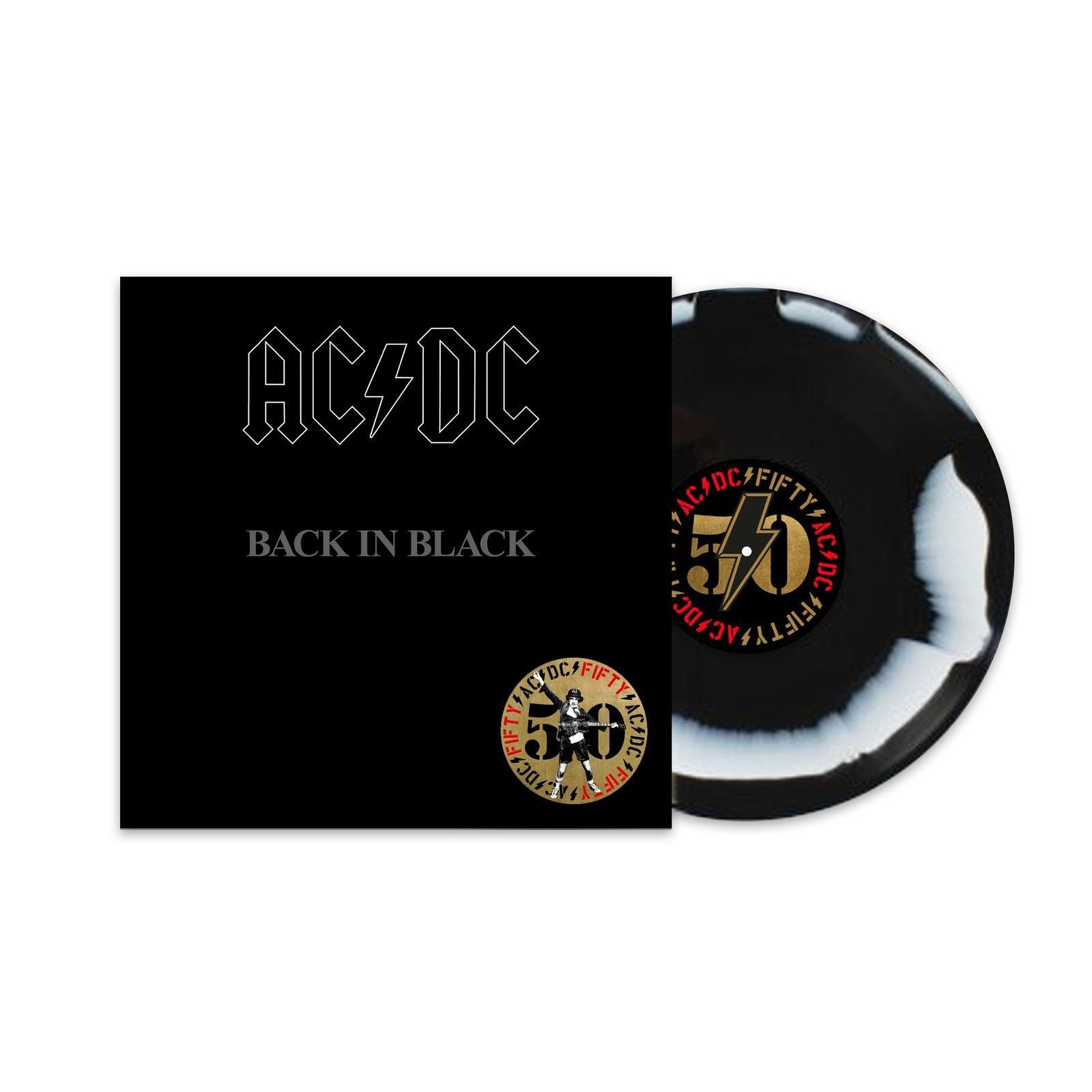 AC/DC - Back In Black (50th Anniversary - Black & White Marble Vinyl)