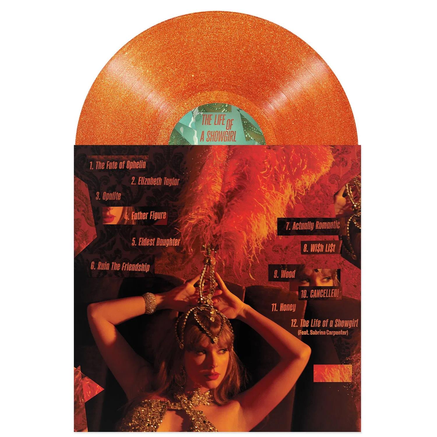 Taylor Swift - The Life of a Showgirl (Gatefold Orange Glitter)