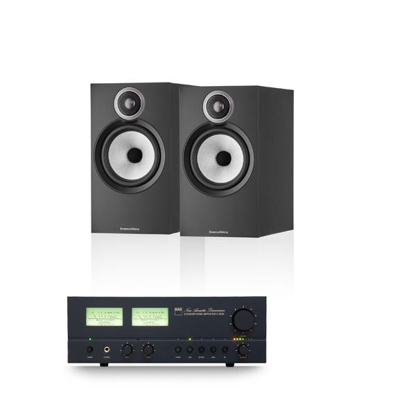 NAD C 3030 Integrated Amplifier Bowers & Wilkins 606 S3 Bookshelf Speakers