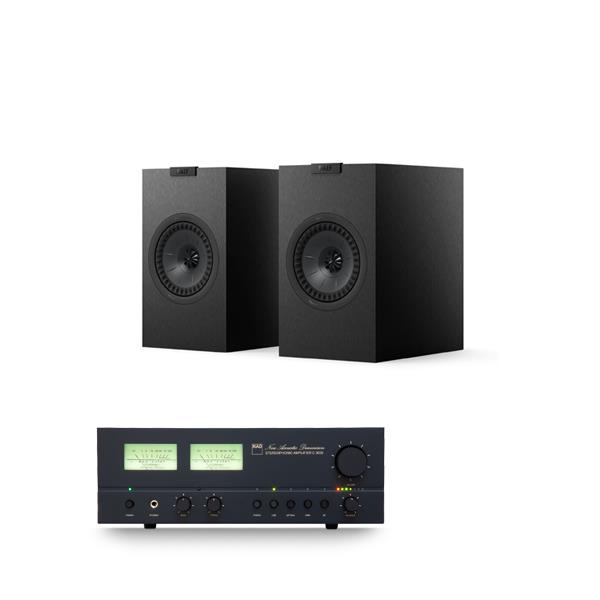 NAD C 3030 Integrated Amplifier KEF Q1 Meta Bookshelf Speakers
