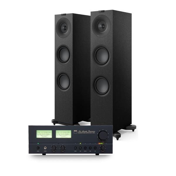 NAD C 3030 Integrated Amplifier KEF Q7 Meta Floorstanding Speakers