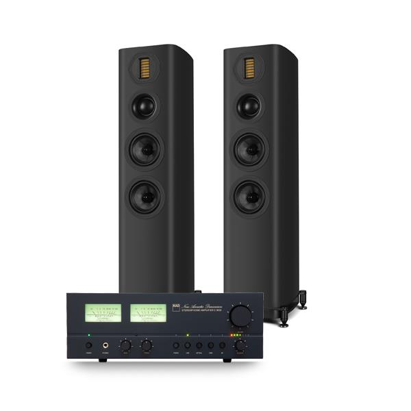 NAD C 3030 Integrated Amplifier Wharfedale EVO 5.3 Floorstanding Speakers