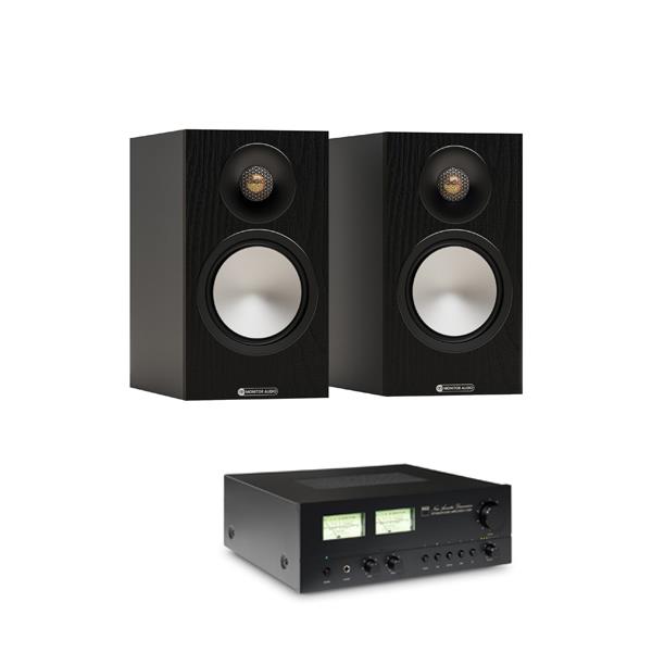 NAD C 3030 Integrated Amplifier Monitor Audio Bronze 50 7G Bookshelf Speakers