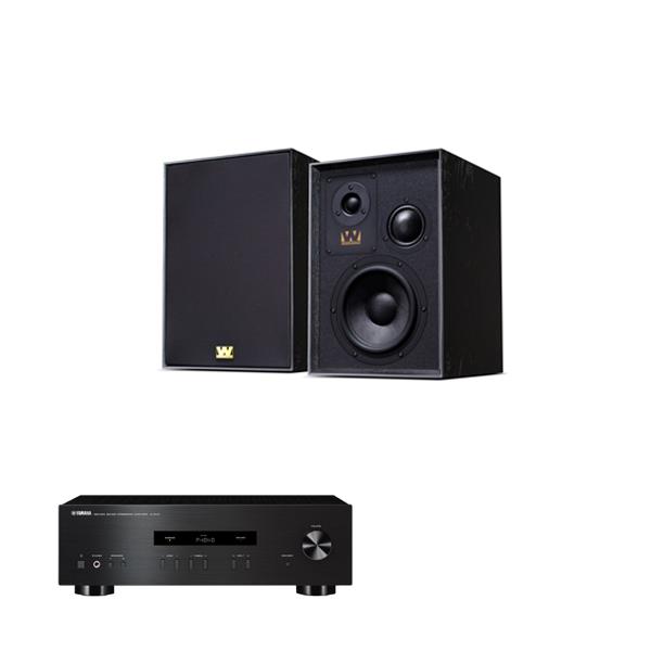Yamaha A-S201   Amplifier Wharfedale Super Denton Bookshelf Speakers
