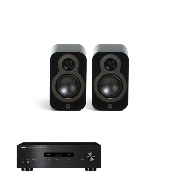 Yamaha A-S201   Amplifier Q Acoustics 3010c Bookshelf Speakers
