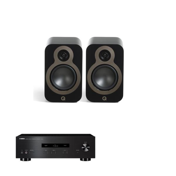 Yamaha A-S201   Amplifier Q Acoustics 3020c Bookshelf Speakers