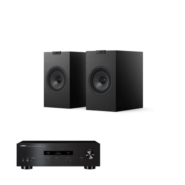 Yamaha A-S201   Amplifier KEF Q1 Meta Bookshelf Speakers