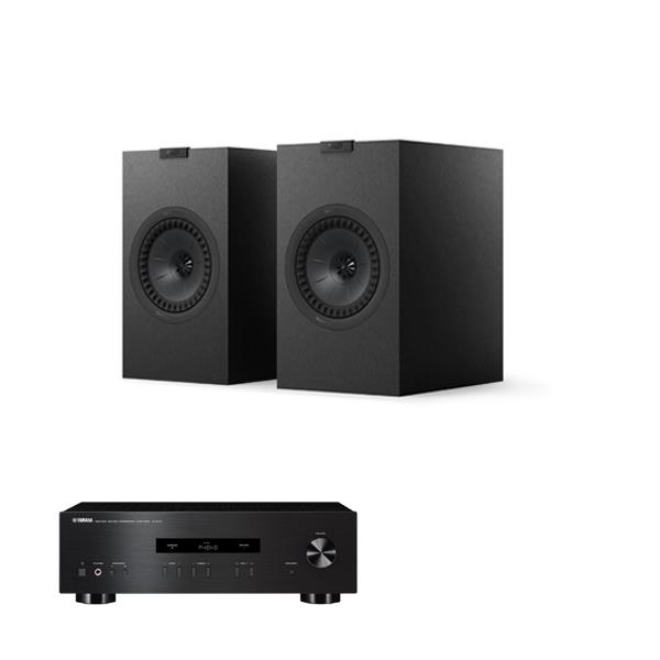 Yamaha A-S201   Amplifier KEF Q3 Meta Bookshelf Speakers