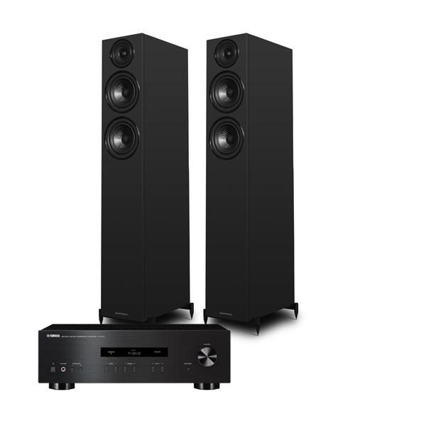 Yamaha A-S201   Amplifier Wharfedale Diamond 12.4i Floorstanding Speakers