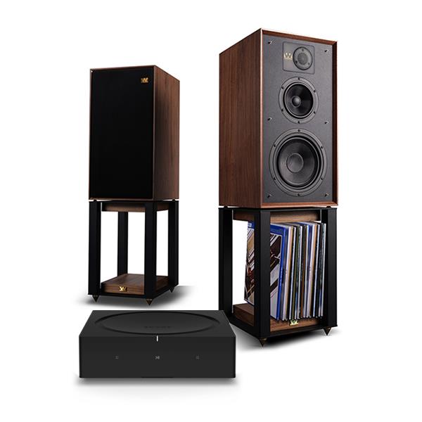 Sonos Amp   Wireless Music Streamer / Amplifier Wharfedale LINTON Speakers with Wharfedale LINTON Stands
