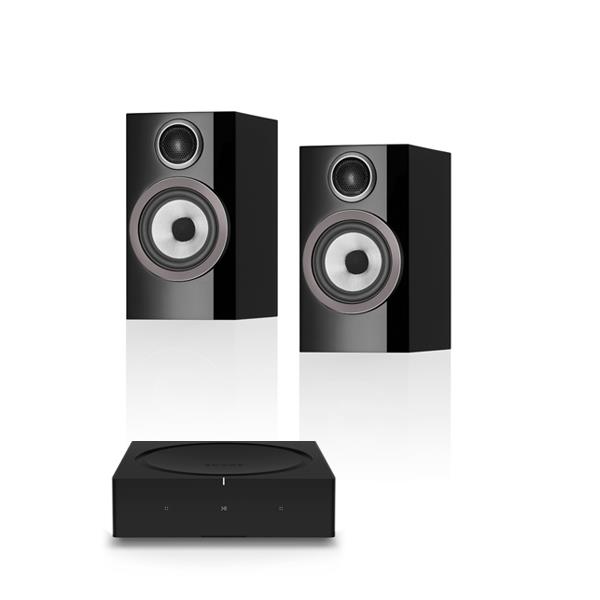 Sonos Amp   Wireless Music Streamer / Amplifier Bowers & Wilkins 707 S3 Bookshelf Speakers