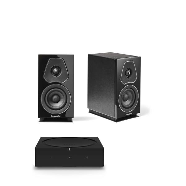 Sonos Amp   Wireless Music Streamer / Amplifier Sonus faber Lumina I Bookshelf Speakers