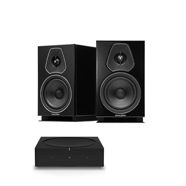 Sonos Amp   Wireless Music Streamer / Amplifier Sonus faber Lumina II Bookshelf Speakers