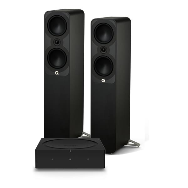 Sonos Amp   Wireless Music Streamer / Amplifier Q Acoustics 5050 Floorstanding Speakers