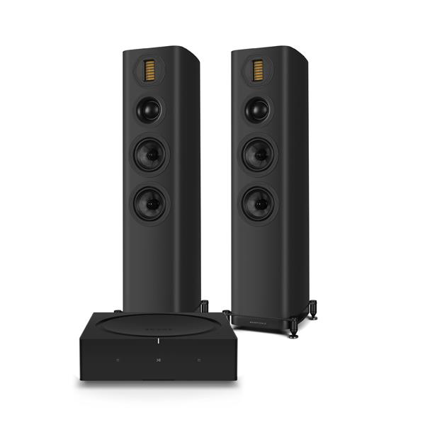 Sonos Amp   Wireless Music Streamer / Amplifier Wharfedale EVO 5.3 Floorstanding Speakers