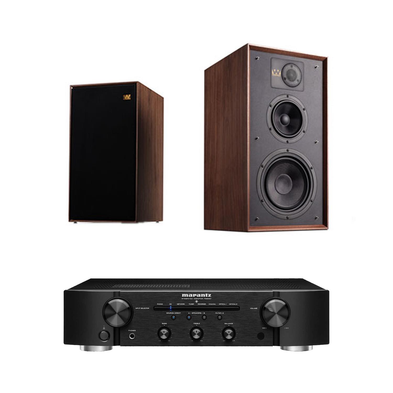 Marantz PM6007 Integrated Amplifier / DAC Wharfedale LINTON Bookshelf Speakers
