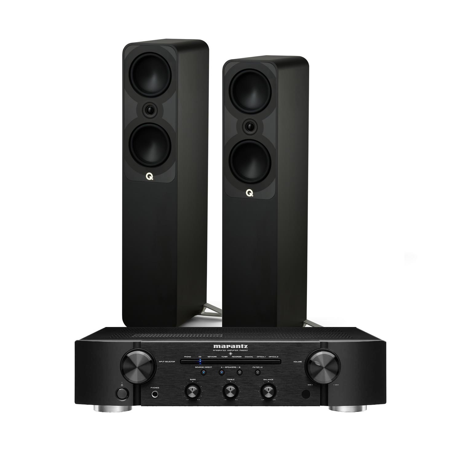 Marantz PM6007 Integrated Amplifier / DAC Q Acoustics 5050 Floorstanding Speakers