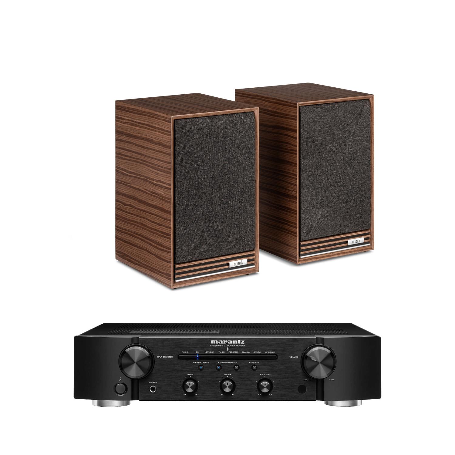 Marantz PM6007 Integrated Amplifier / DAC Ruark Audio Sabre-R Bookshelf Speakers