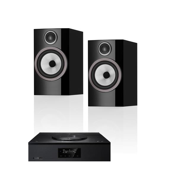 Technics SA-C600 CD/Streaming System Bowers & Wilkins 706 S3 Bookshelf Speakers