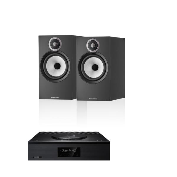 Technics SA-C600 CD/Streaming System Bowers & Wilkins 606 S3 Bookshelf Speakers