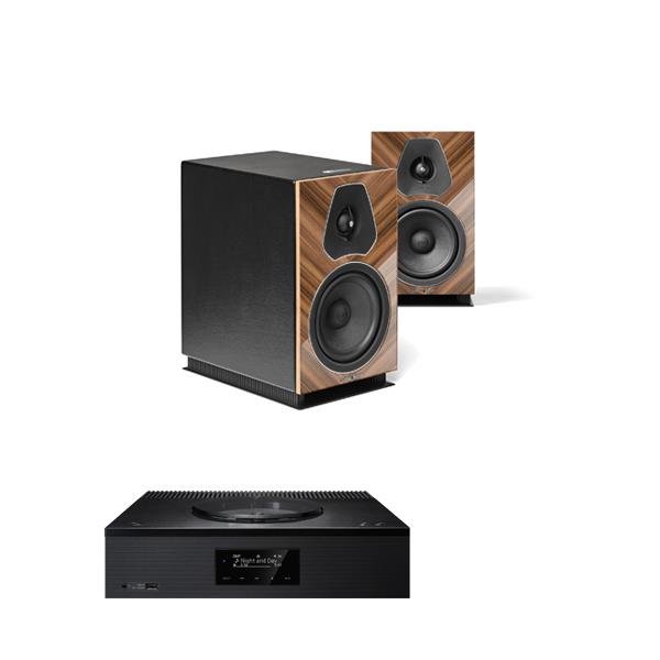 Technics SA-C600 CD/Streaming System Sonus faber Lumina II Amator Bookshelf Speakers