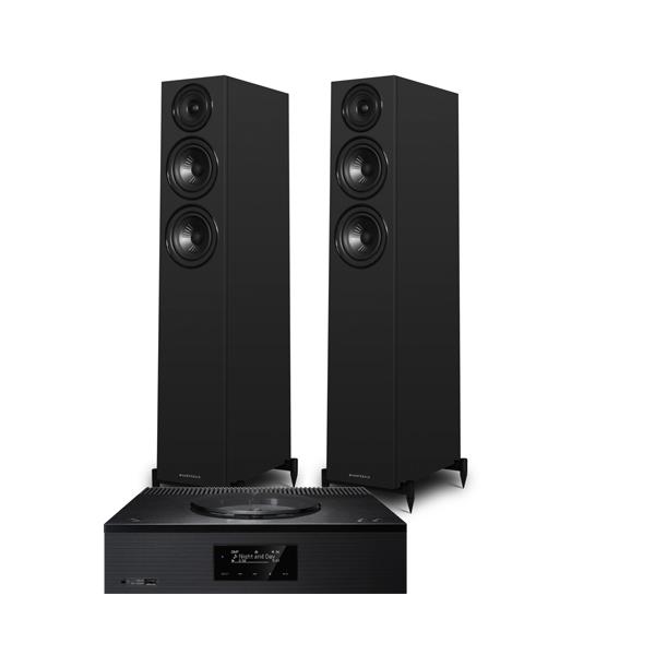 Technics SA-C600 CD/Streaming System Wharfedale Diamond 12.3i Floorstanding Speakers