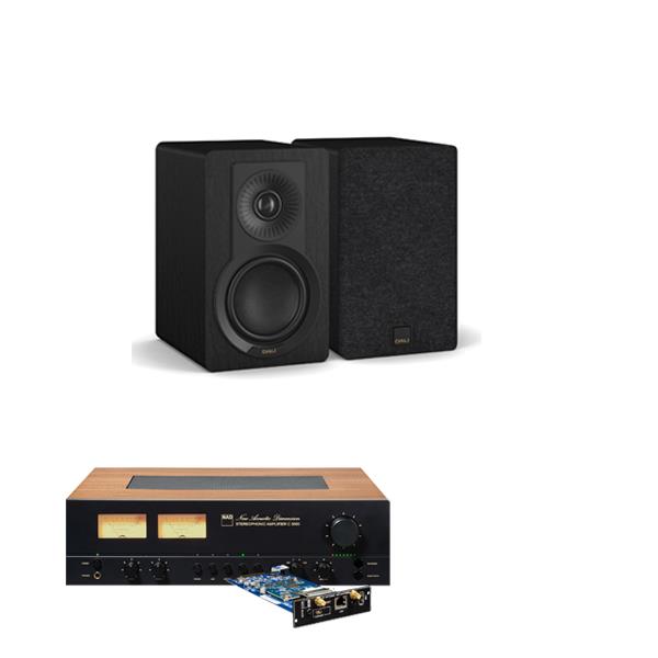 NAD C 3050 Integrated Amplifier with NAD MDC2 BluOS-D Module DALI KUPID Bookshelf Speakers