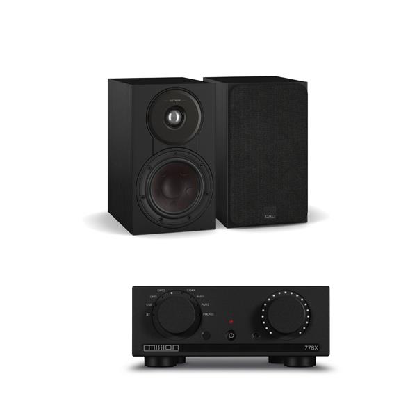 Mission 778X Integrated Amplifier DALI SONIK 1 Bookshelf Speakers