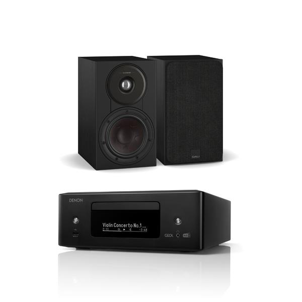 Denon CEOL RCD-N12DAB CD/DAB/Streaming System DALI SONIK 1 Bookshelf Speakers