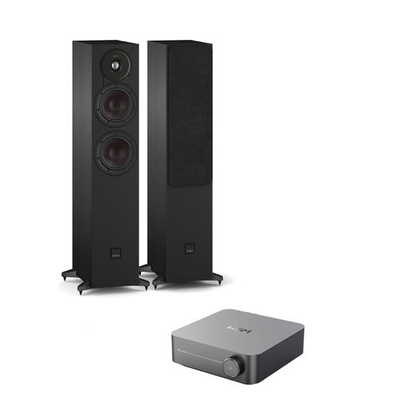 WiiM Amp Streaming Amplifier DALI SONIK 5 Floorstanding Speakers