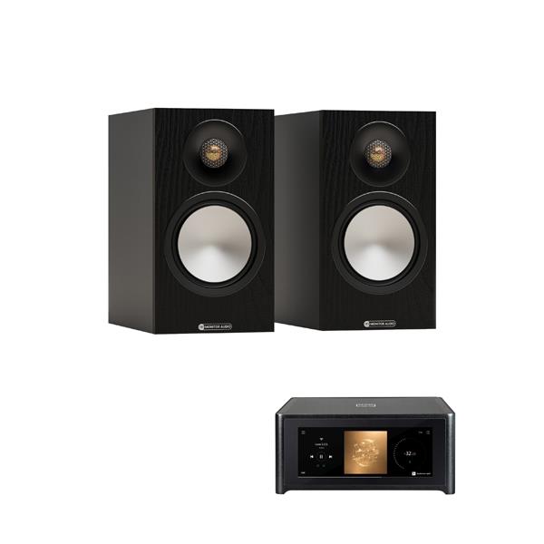 NAD M10 V3 BluOS Streaming System Monitor Audio Bronze 50 7G Bookshelf Speakers
