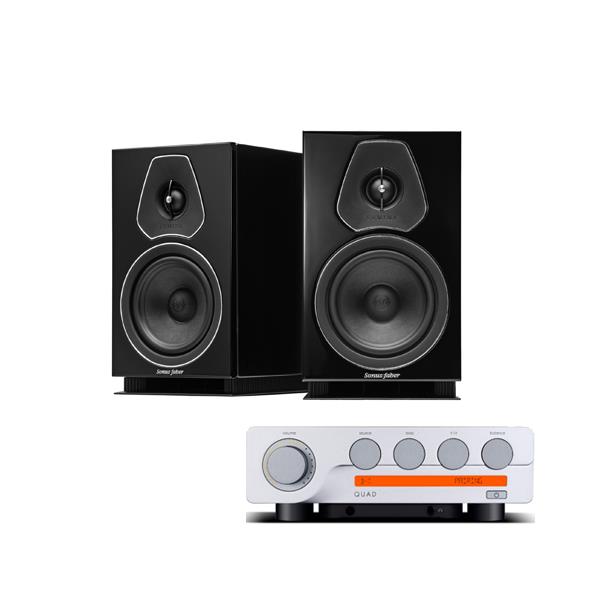 Quad 3 Integrated Amplifier<br>Sonus faber Lumina II Bookshelf Speakers
