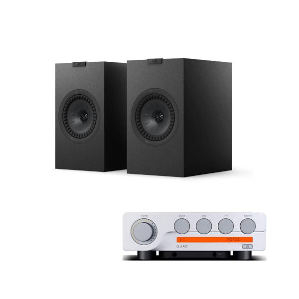 Quad 3 Integrated Amplifier KEF Q3 Meta Bookshelf Speakers