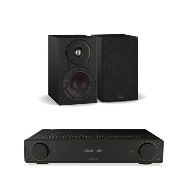 Arcam A5+ Integrated Amplifier DALI SONIK 1 Bookshelf Speakers