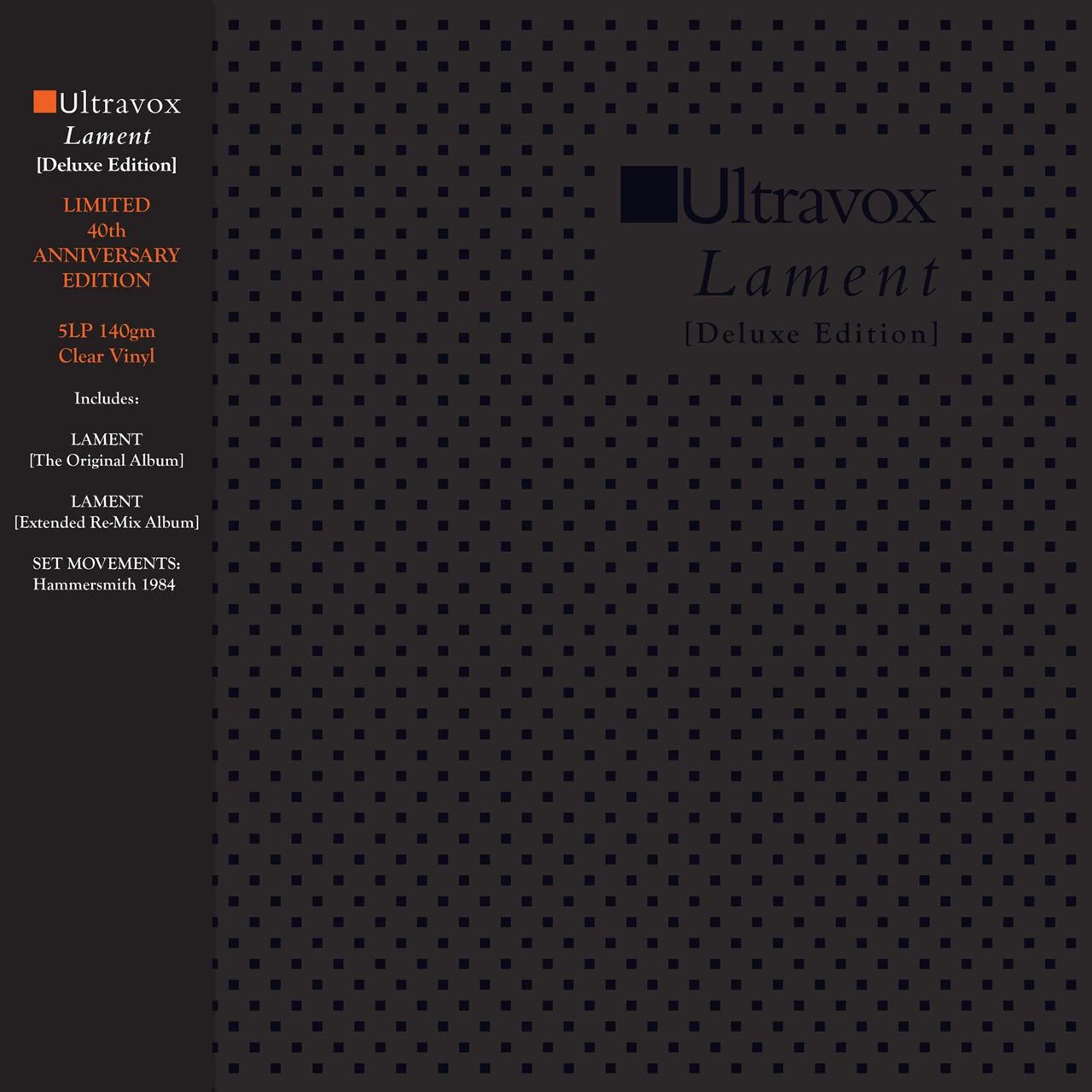Ultravox – Lament (40th Anniversary Deluxe Limited Edition Clear 5LP)