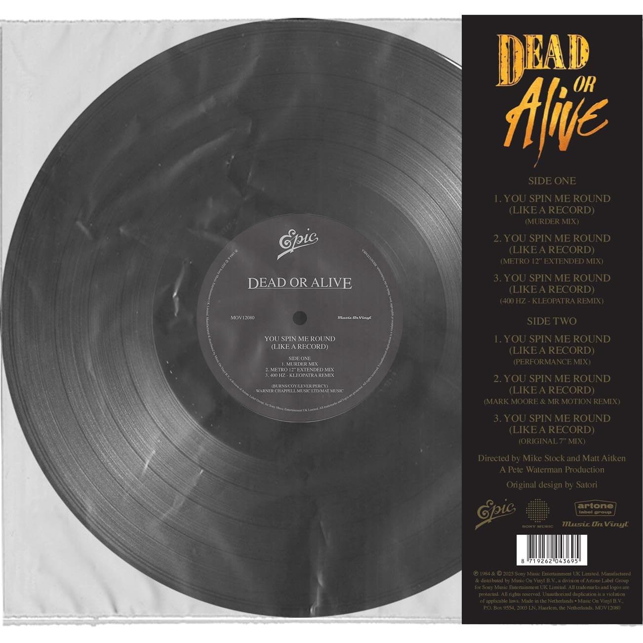 Dead Or Alive - You Spin Me Round (Like A Record) 12", 180 Grams