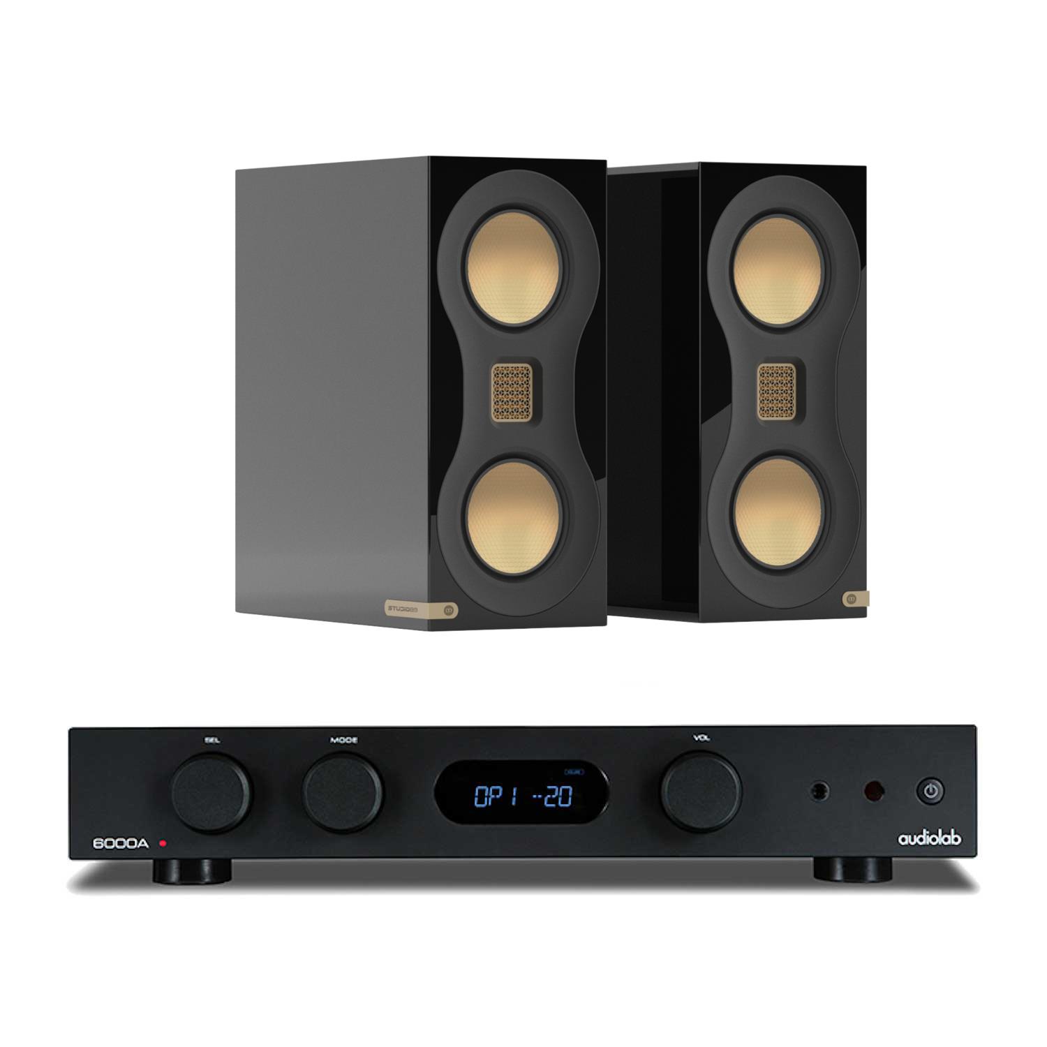 Audiolab 6000A Amplifier MK II <br>Monitor Audio Studio 89 Speakers