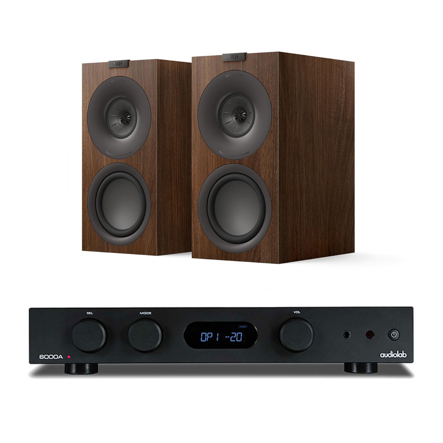 Audiolab 6000A Amplifier MK II  KEF Q Concerto Meta Speakers