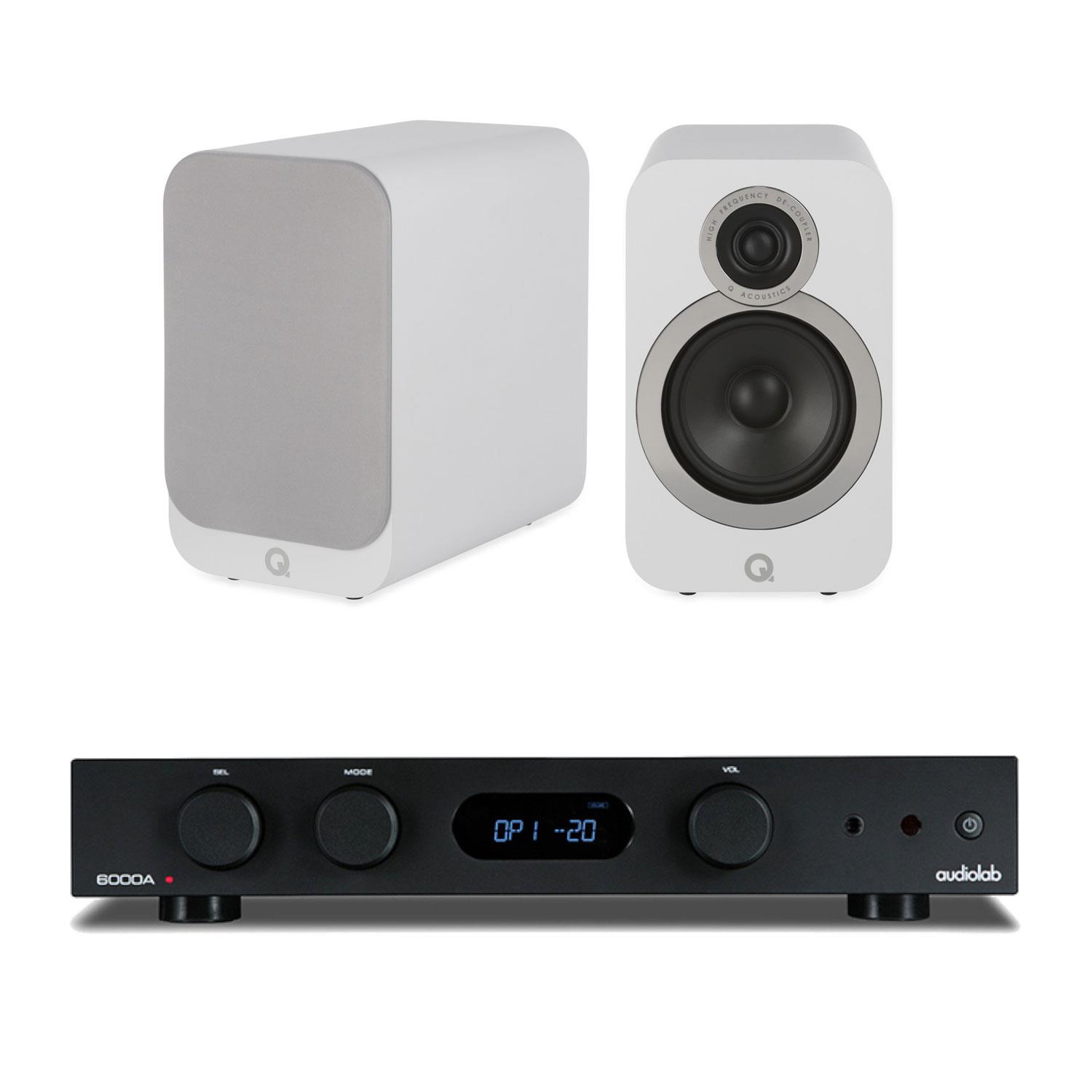 Sevenoaks Sound and Vision Audiolab 6000A Amplifier Q Acoustics 3020i Speakers