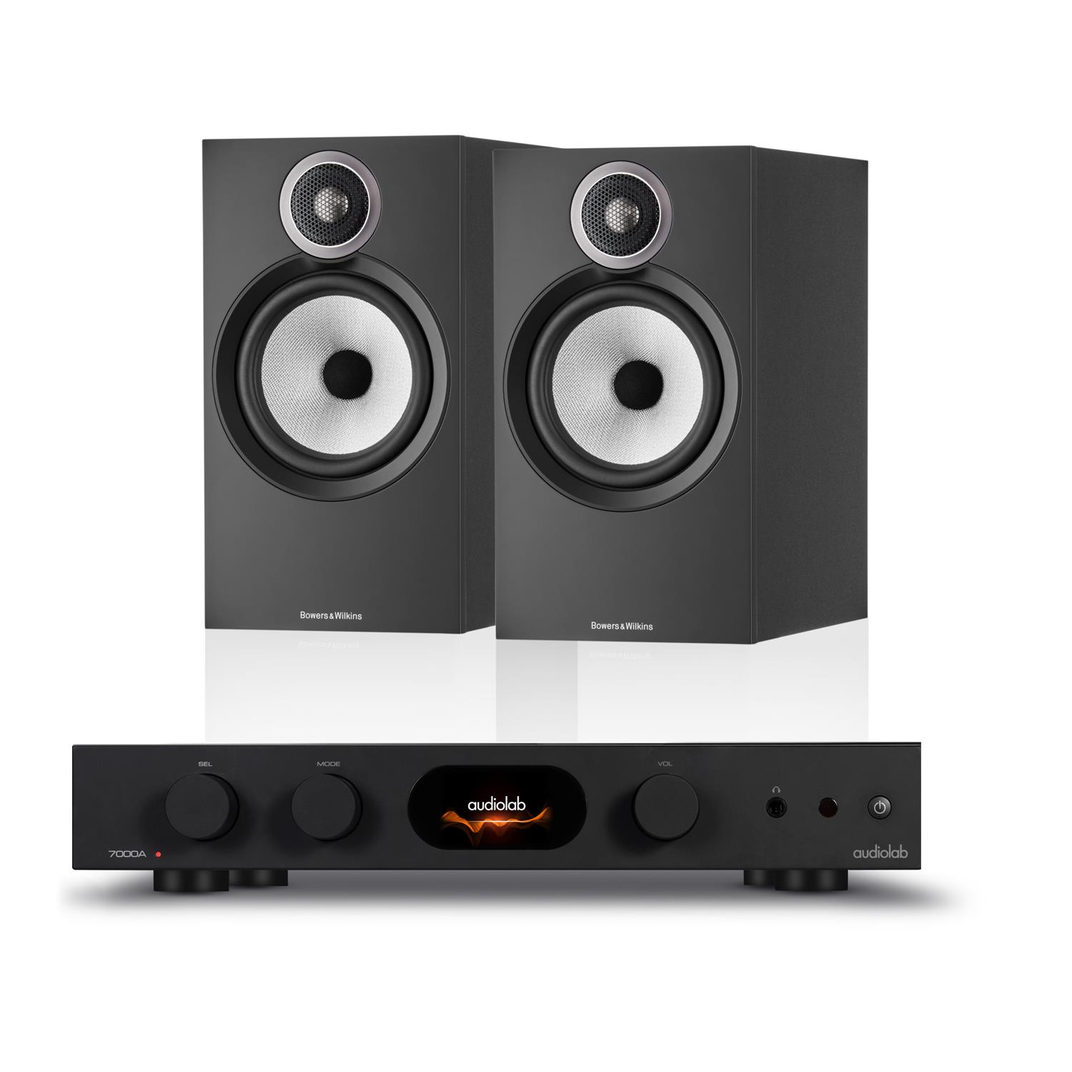 Audiolab 7000A Amplifier<br>Bowers & Wilkins 606 3 Speakers