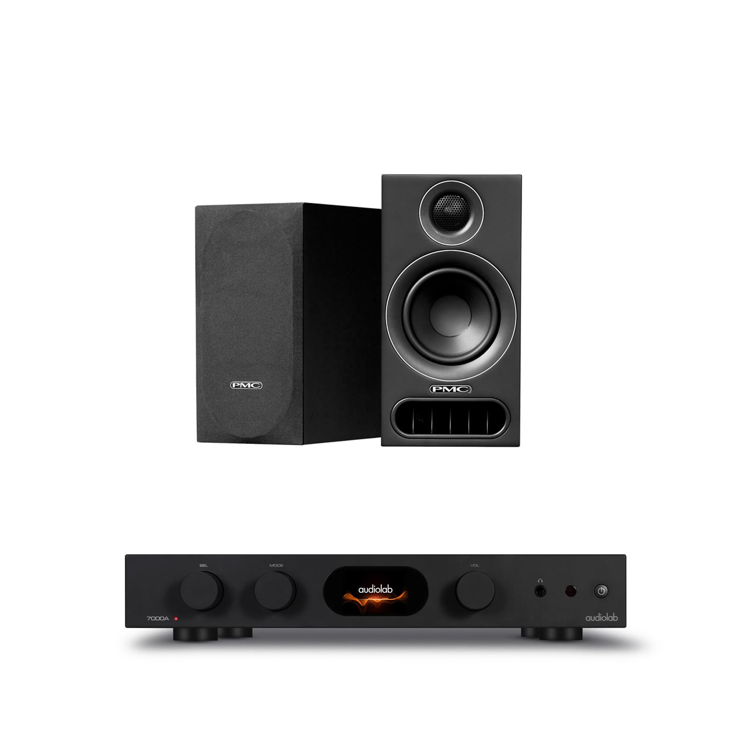 Audiolab 7000A Amplifier<br>PMC prodigy1 Speakers
