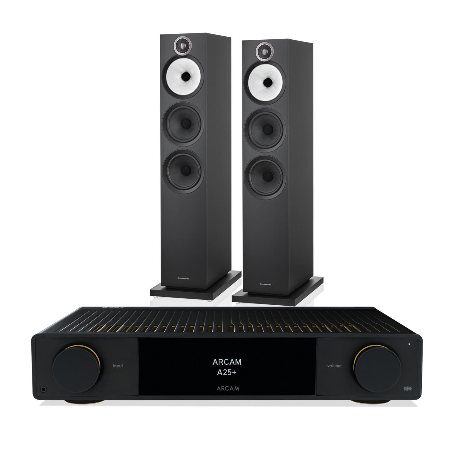 Arcam A25+ Amplifier<br>Bowers & Wilkins 603 S3 Speakers