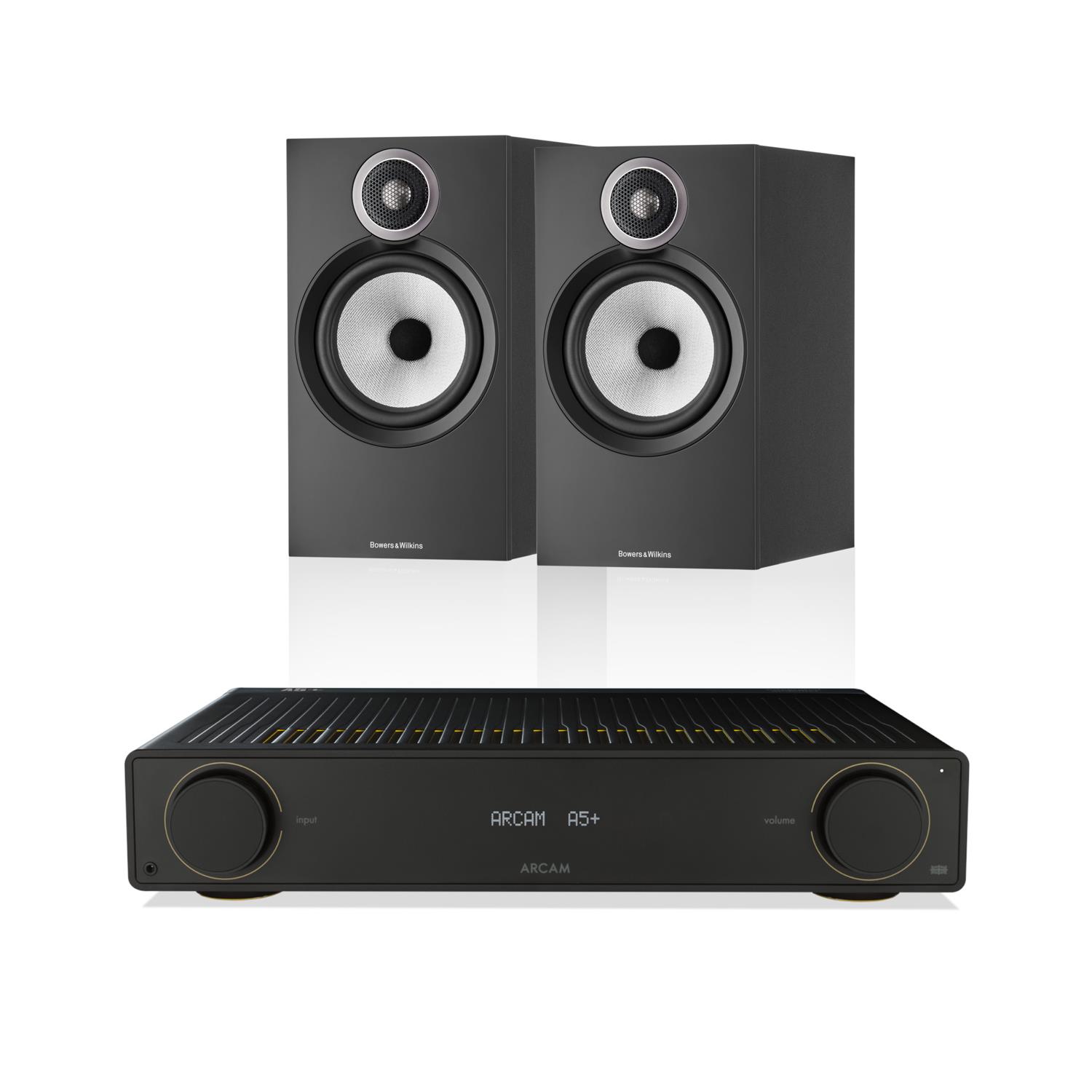 Arcam A5+ Amplifier<br>Bowers & Wilkins 606 S3 Speakers