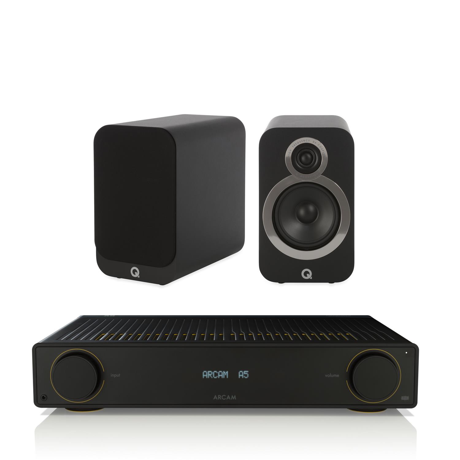 Sevenoaks Sound and Vision Arcam A5 Amplifier Q Acoustics 3020i Speakers