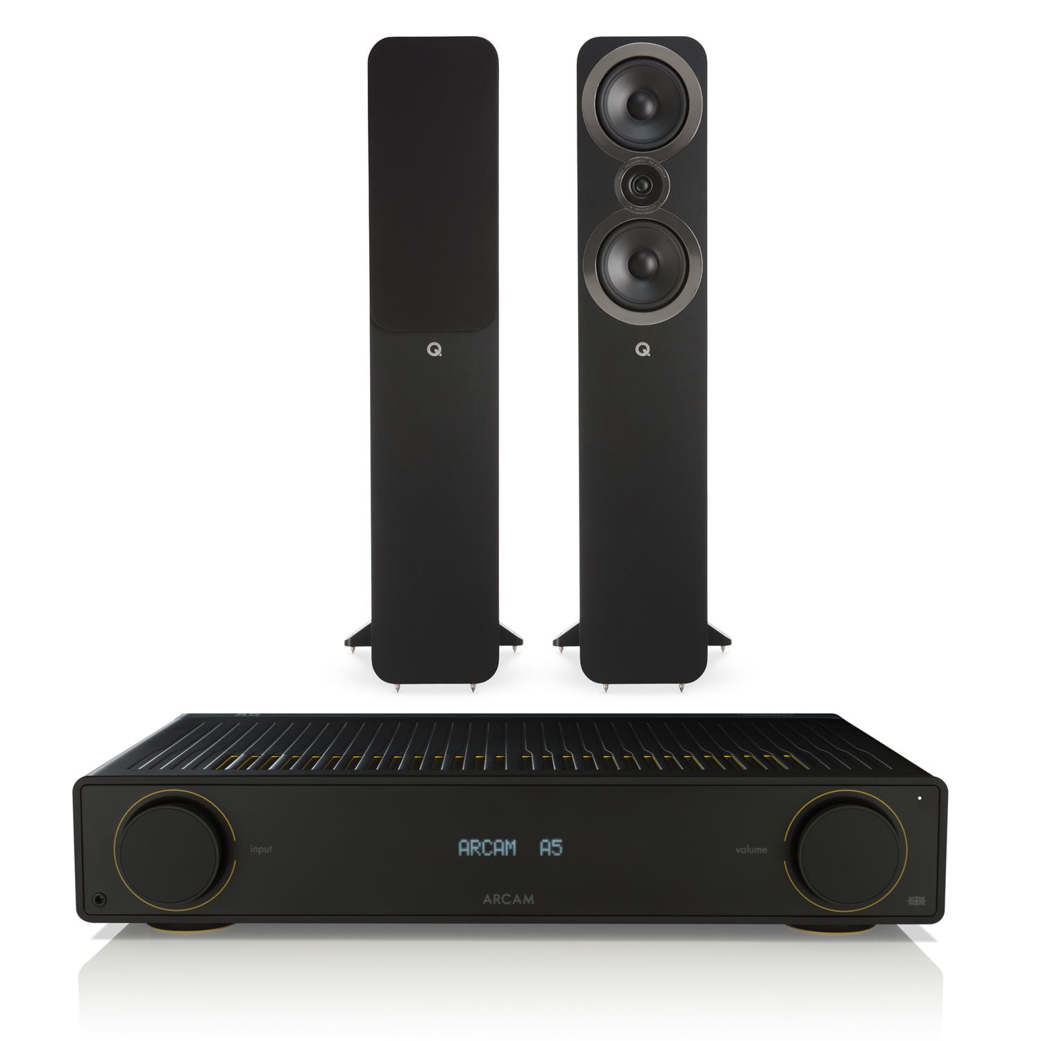 Sevenoaks Sound and Vision Arcam A5 Amplifier Q Acoustics 3050i Speakers