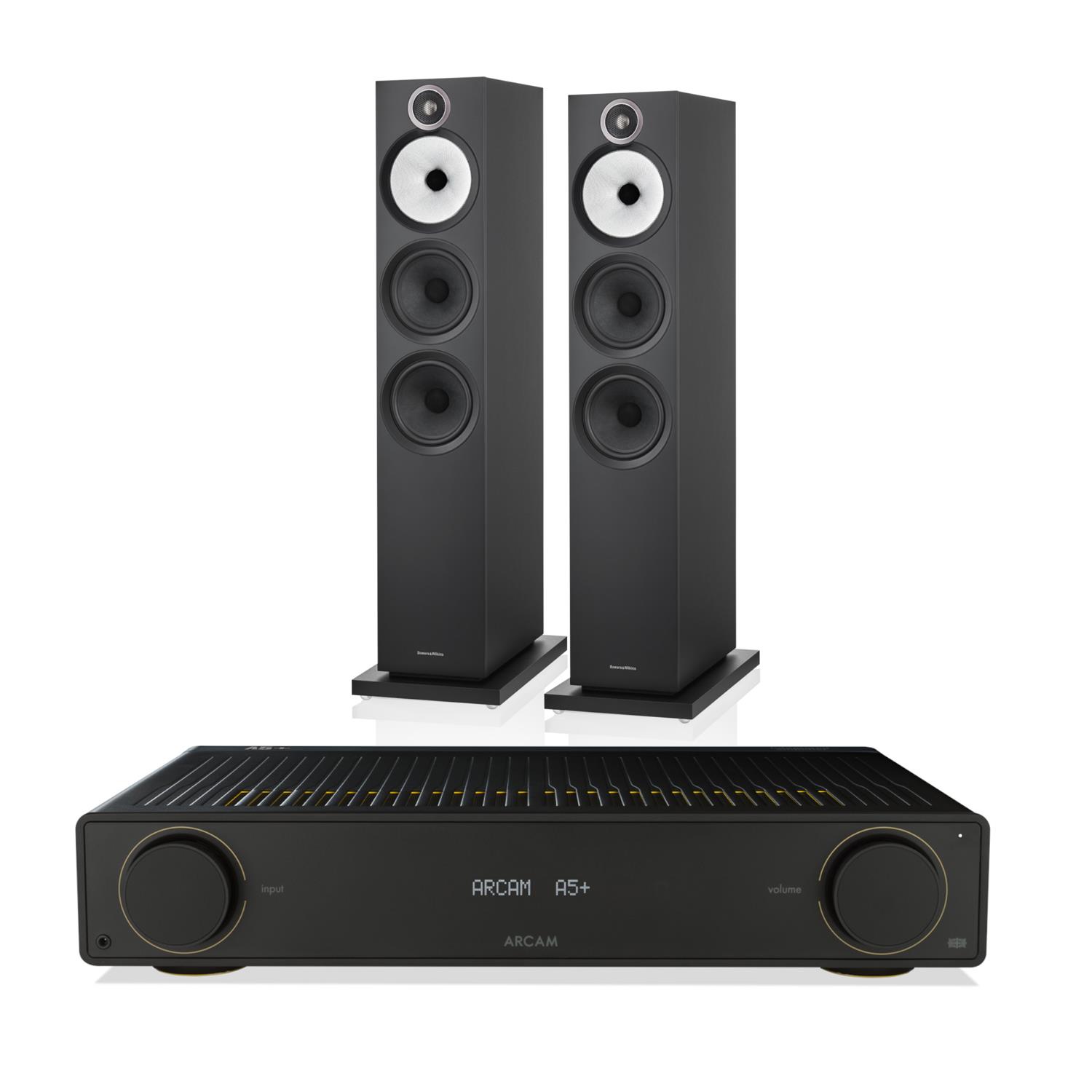 Arcam A5+ Amplifier<br>Bowers & Wilkins 603 S3 Speakers