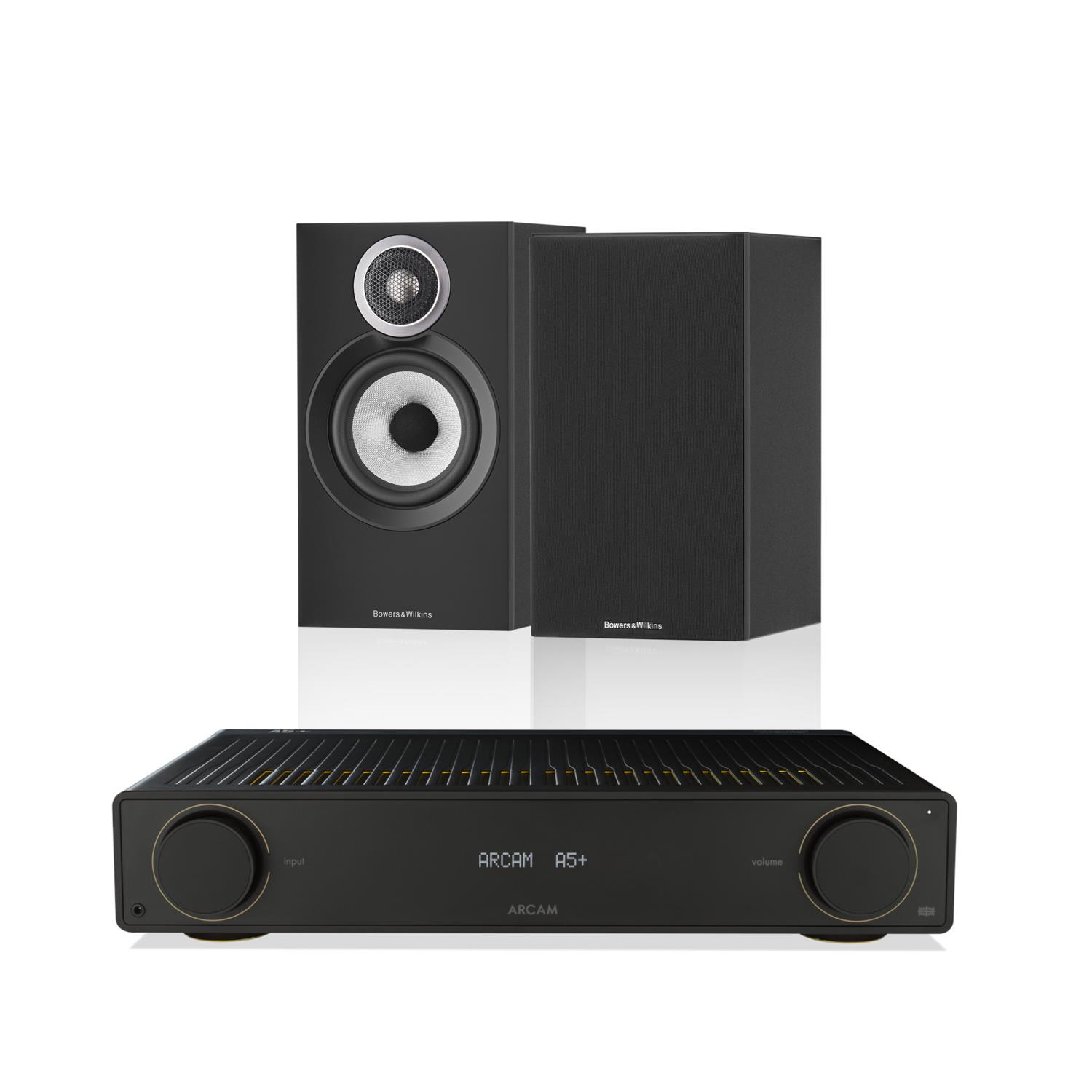 Arcam A5+ Amplifier Bowers & Wilkins 607 S3 Speakers
