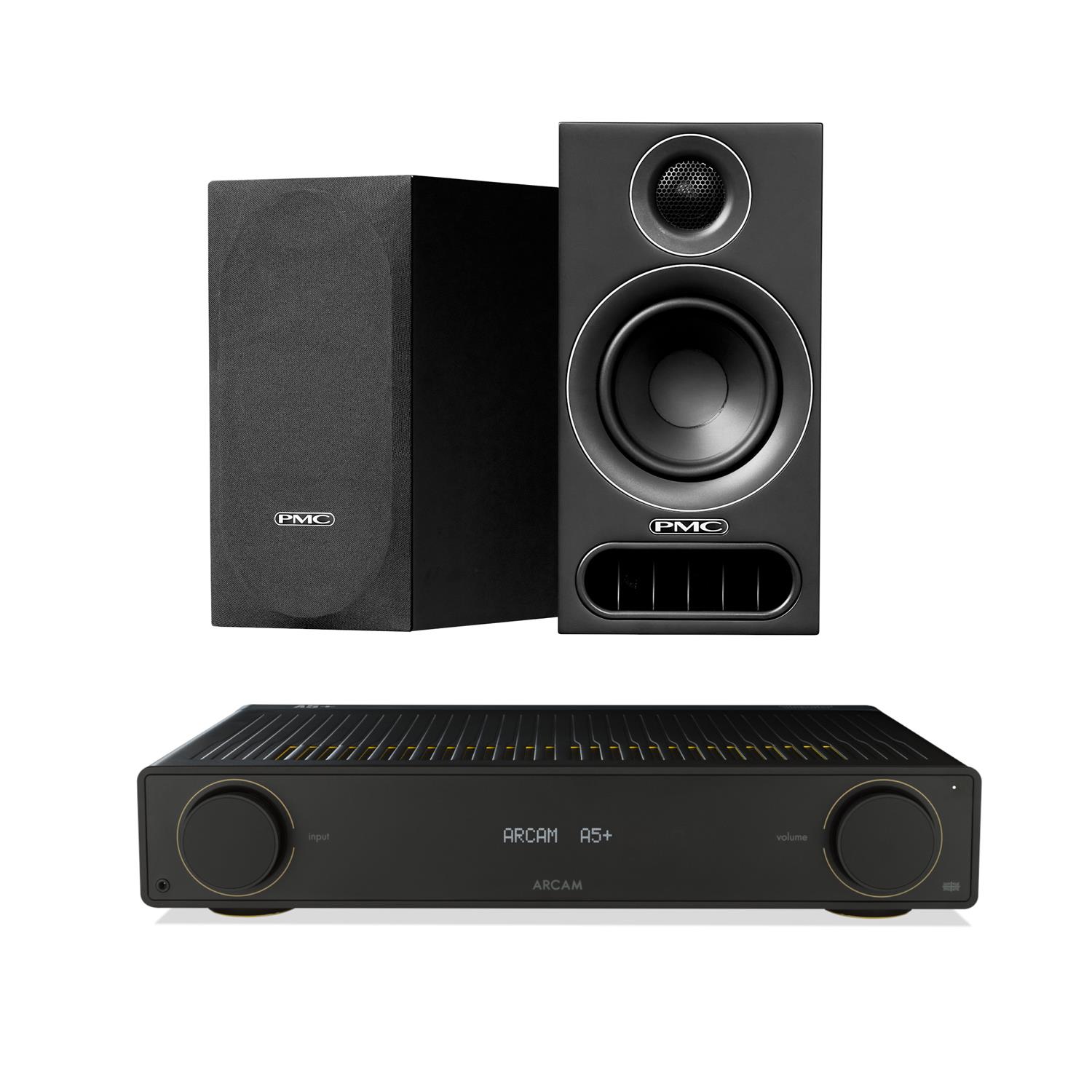 Arcam A5+ Amplifier<br>PMC prodigy1 Speakers