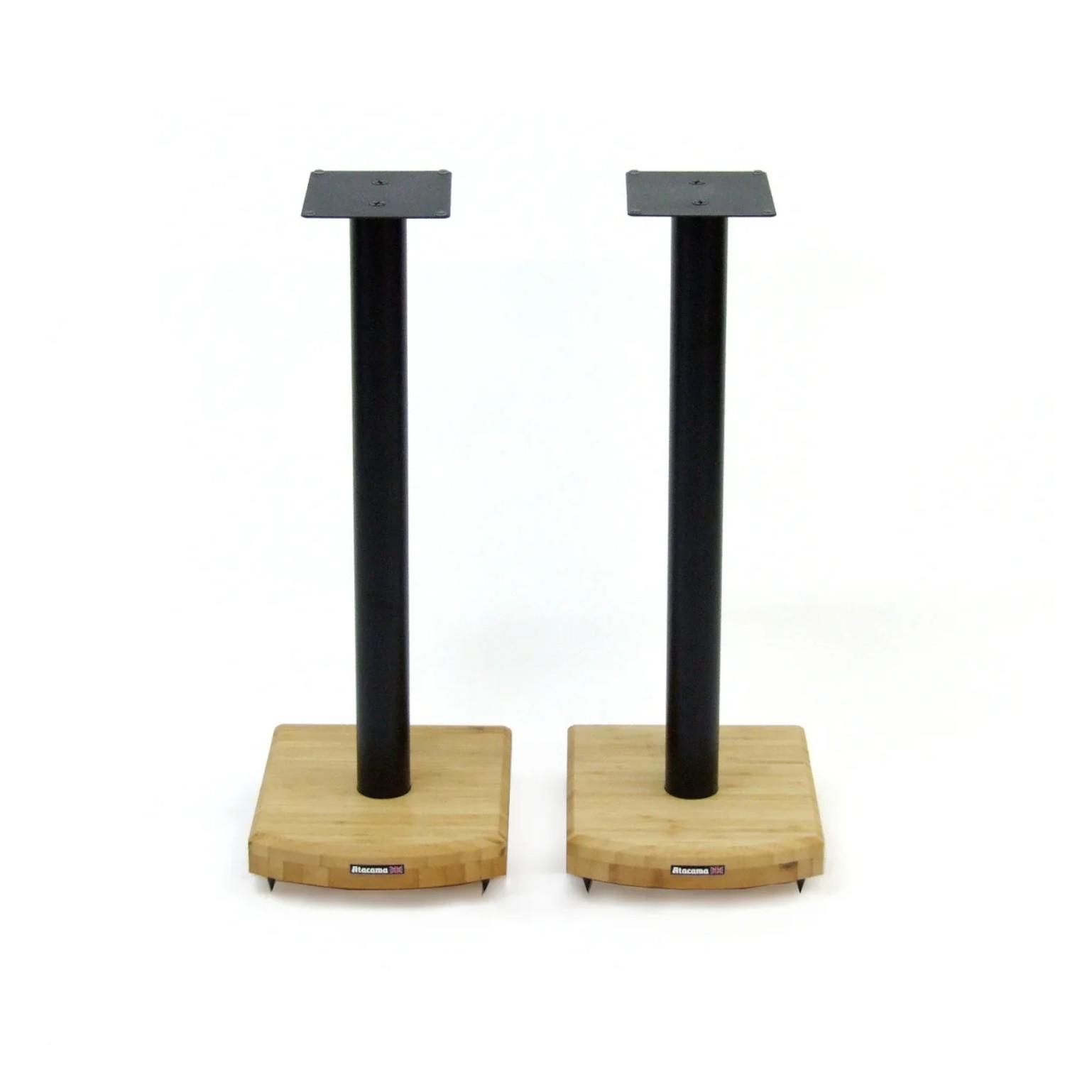 Atacama Moseco 6 Natural Bamboo (Gloss Black) Speaker Stands (Pair)