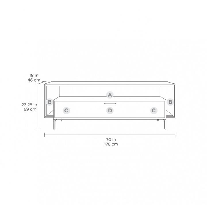 BDI Cavo 8167-EO (Espresso Oak)<br>Closed A/V Cabinet